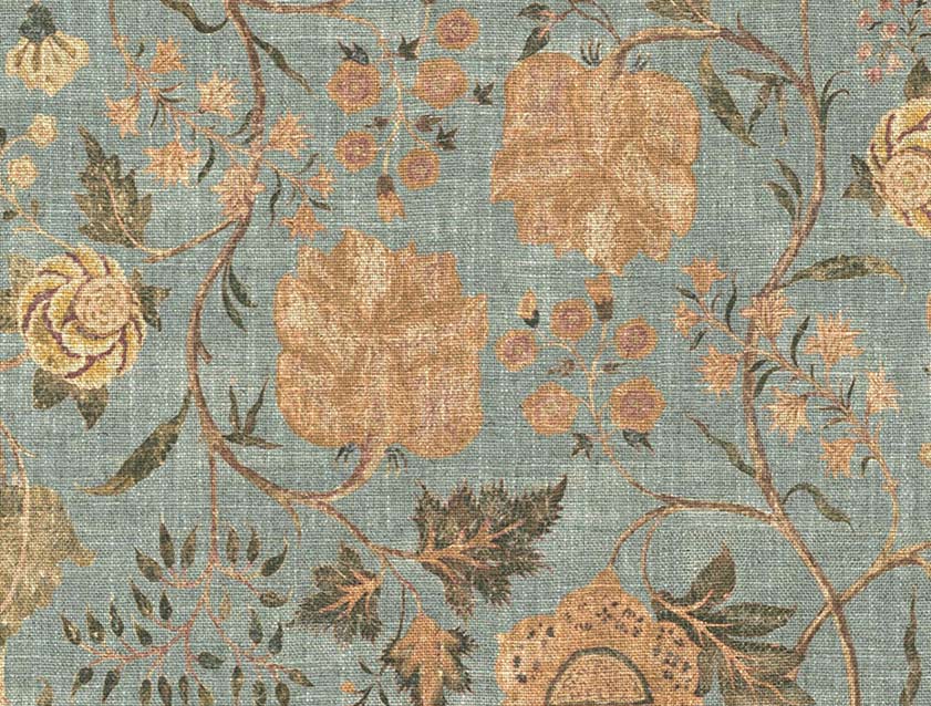 Spill Resistant V&A Tree of Life Mineral Blue